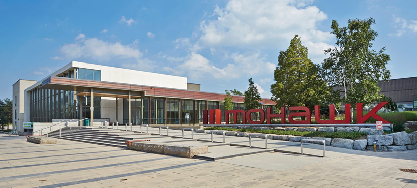Exterior of Mohawk College's Fennell campus